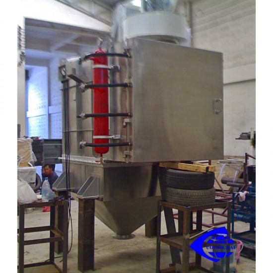 โรงงานผลิตถังสแตนเลส (Stainless steel tank) รับเหมาติดตั้งเครื่องจักร (Contractor to install machinery) 